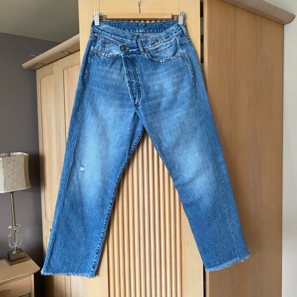 R13 Crossover straight leg jean Jasper blue - Picture 5 of 15